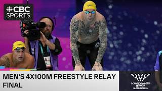 Watch the men's 4X100m freestyle relay final at the Commonwealth Games in Glasgow #swimming