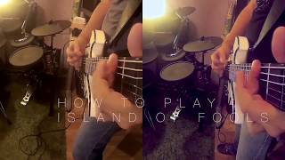 How to play Island Of Fools (main riffs)