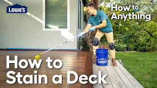 How to Stain a Deck | How To Anything