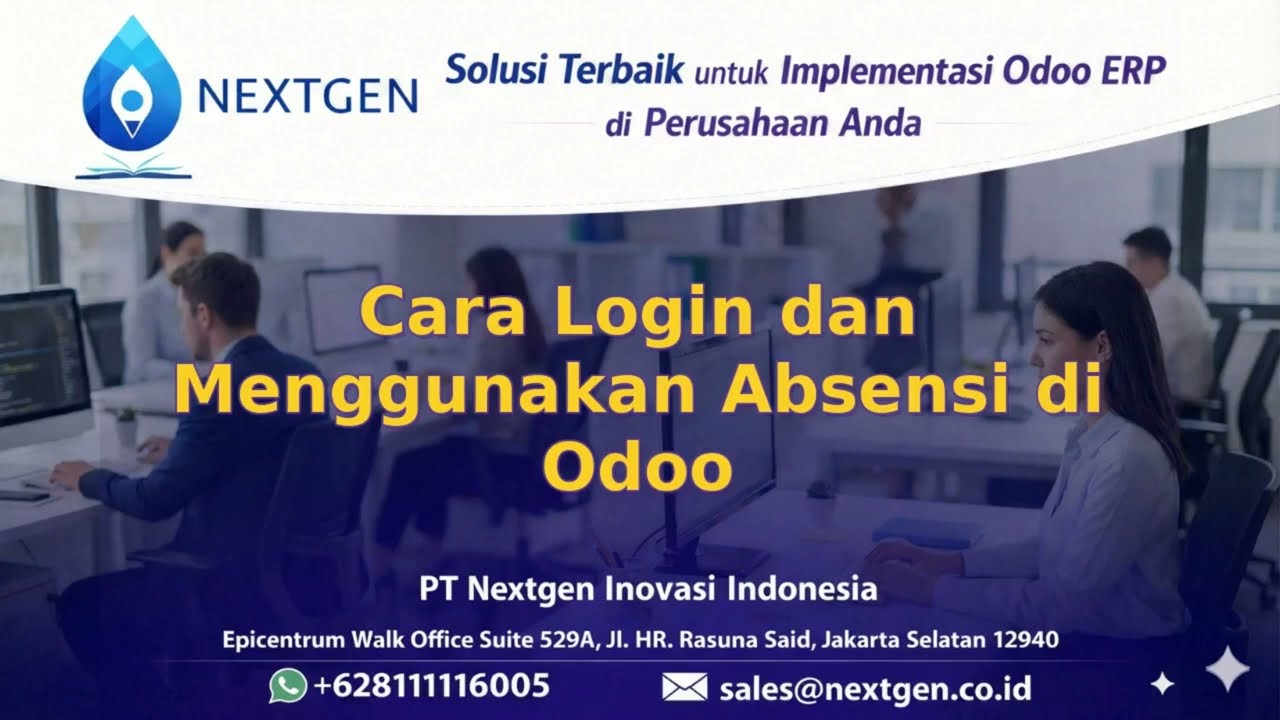 06 - Cara Login dan Menggunakan Absensi di Odoo