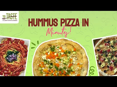 Easy Homemade Hummus Pizza |Quick, Flavorful & Nutritious