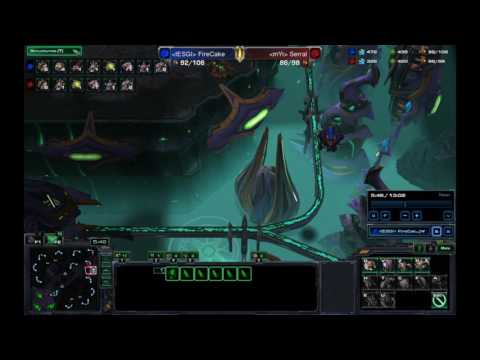 Starcraft 2 Serral vs FireCake Game 1 of 2 - FireCake POV Replay 2016