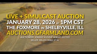 77+/- Acre Live + Online Tillable Farm Auction | Shelbyville, Illinois on January 28, 2026