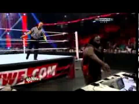 WWE Raw 4 8 13 John Cena vs Mark Henry Ryback Turn heel]