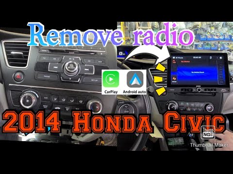 2013-2015 Honda Civic How to remove radio Install Apple carplay android auto Metra kit 99-7882b