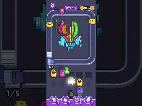 Pixel Flow Level 476 Walkthrough