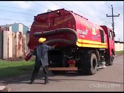 Truck mounted road sweeper-2 capacity