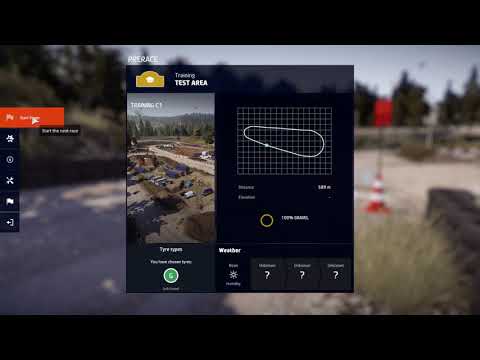 WRC 9: FIA World Rally Championship - Career - Test Area - Training C1