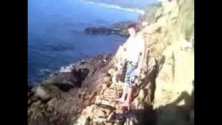 preview picture of video 'cliff diving Gordons bay- Tiaan and Kenneth'