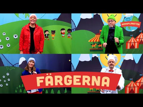 Kompisbandet - Färgerna - Barnmusik bus och rörelse