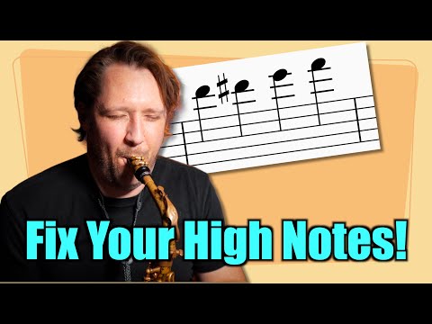 The EASY Way to Play HIGH NOTES! (and make them sound good!)