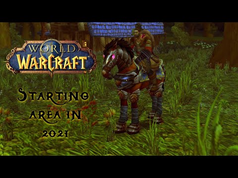 World Of Warcraft Retail | Human Warrior | Starting Area in 2021 gameplay ( No Commentary )