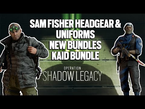 Sam Fisher Year Pass Headgear and Uniform, New Bundles & Kaid EU Major Set - Rainbow Six Siege