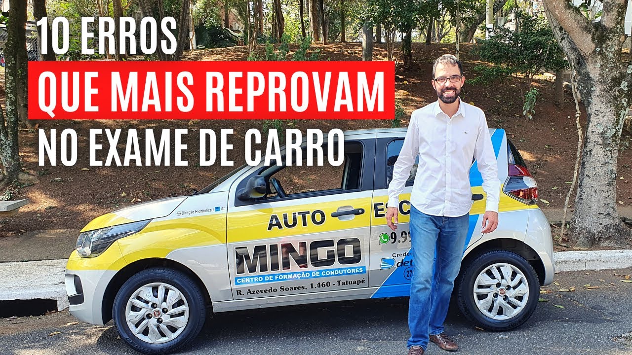 10 Erros Que Mais Reprovam na Prova de Carro da AutoEscola - Atualizado