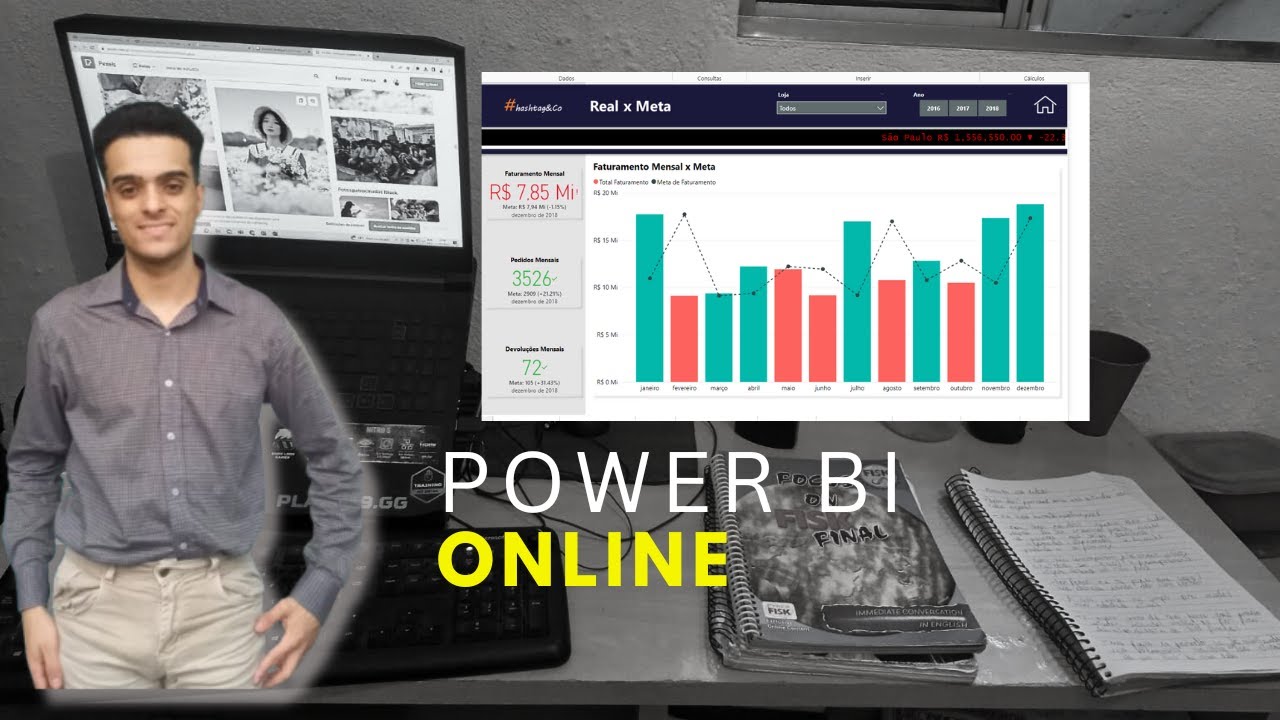 Curso Power BI Completo   - Aula 14 -  Aprenda tudo   sobre  Power BI  Online!