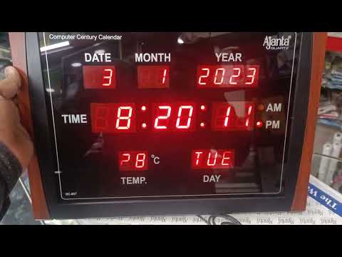 how to set date and time ⏰⏰ in Ajanta digital⏰ wall clock | Time settings | Model DC-037 | #settings
