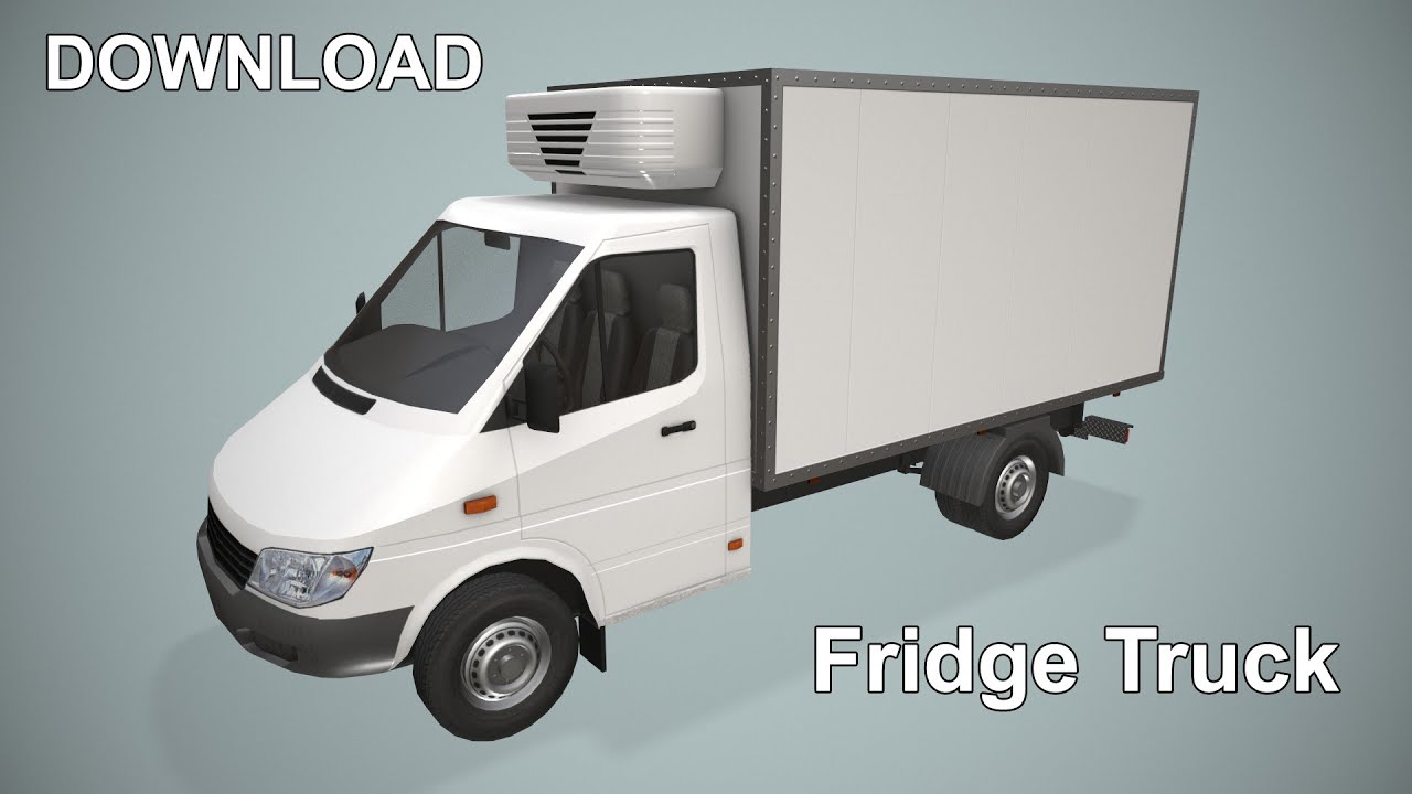 Camion frigorifero --411-- Modello 3D