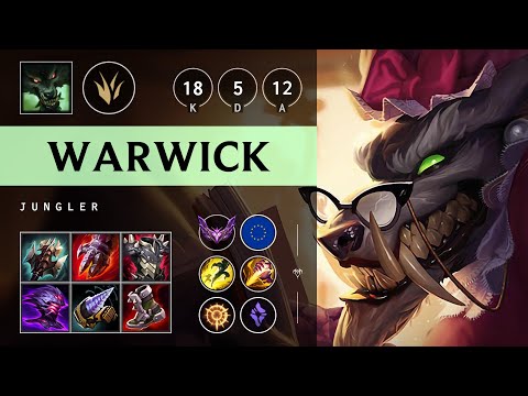 Warwick Jungle vs Kha'Zix: Dominating - EUW Master Patch 14.16