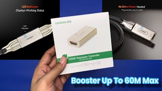 UGREEN🔥Extender Repeater Amplifier HDMI to HDMI🔥Booster Up To 60M Max🔥Unboxing + Review