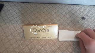 Randys Wired Rolling Paper Sheets Review