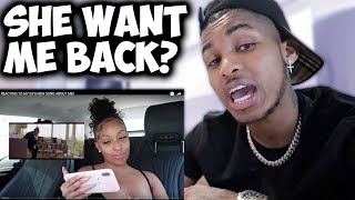REACTING TO MY EX REACTING TO MY SONG ABOUT HER...