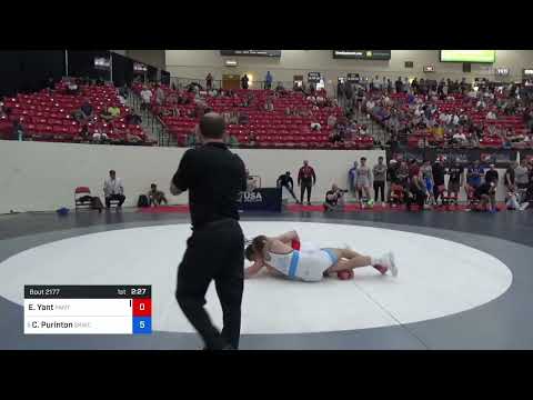 74 Kg Rnd Of 32 - Evan Yant, Panther Wrestling Club RTC Vs Collin Purinton, Sunkist Kids Wrestling