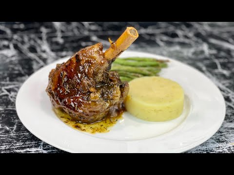 Souris d'agneau confite juteuse et ultra fondante 🍖 Dans son incroyable sauce 👩🏻‍🍳