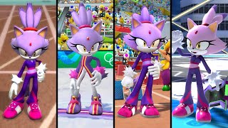Evolution of Blaze in Mario and Sonic (2007-2021)