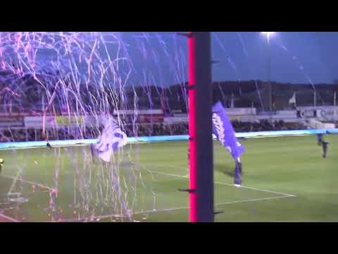 Vuurwerk voorafgaand aan de wedstrijd Quick Boys - Katwijk