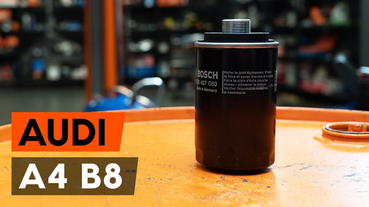 Jak vyměnit motorový olej a olejový filtr na Audi A4 B8 – návod k výměně