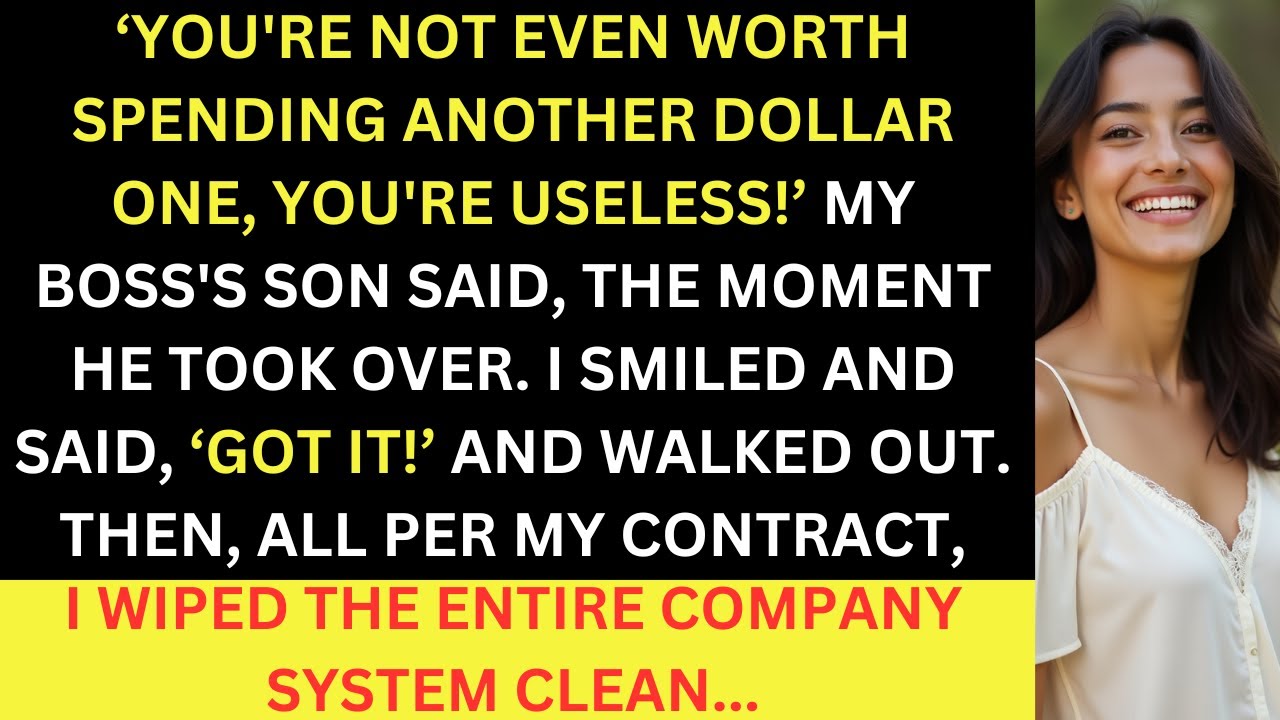 Got Fired By My Boss's Son For Being Worthless, So I Hit Delete On The Entire Company System...