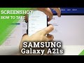 How to Take Screenshot in SAMSUNG Galaxy A21s - Screen Capture