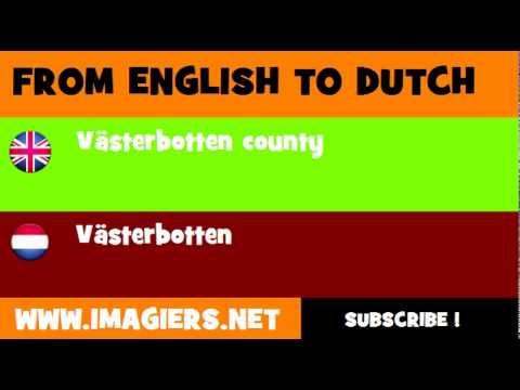 NEDERLANDS = ENGELS = Västerbotten