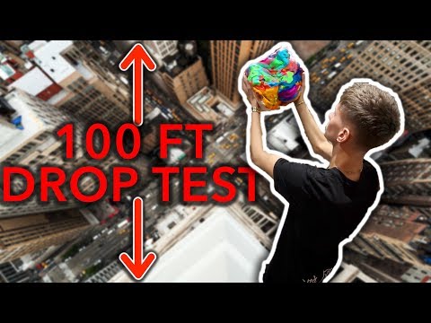 Can This GIANT PLAY DOH BALL Protect iPhone From 100 FOOT DROP?! (iPhone Drop Test) Video