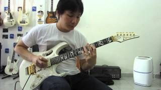 Video thumbnail for อ.โอ๋ ทดลองเสียงกีตาร์ Ibanez JEM7VWH Steve Vai Signature Guitar by chatreeo