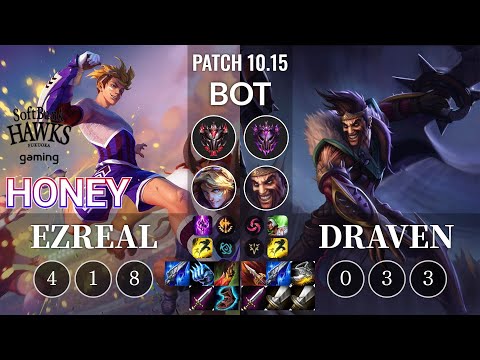 SHG Honey Ezreal vs Draven Bot - KR Patch 10.15