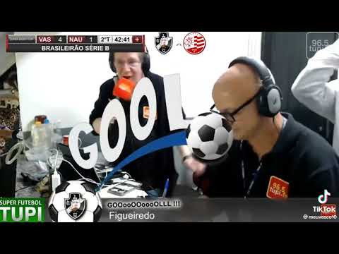 Narração Gigantesca de Luiz Penido no Golaço de Figueiredo pelo Vascão da Gama O Gigante Fica Enorme