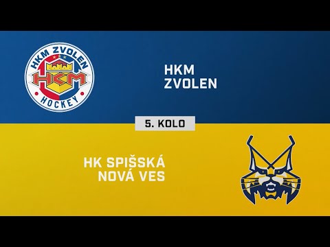 5. kolo: HKM Zvolen – HK Spišská Nová Ves 2:3 pp (HIGHLIGHTY)