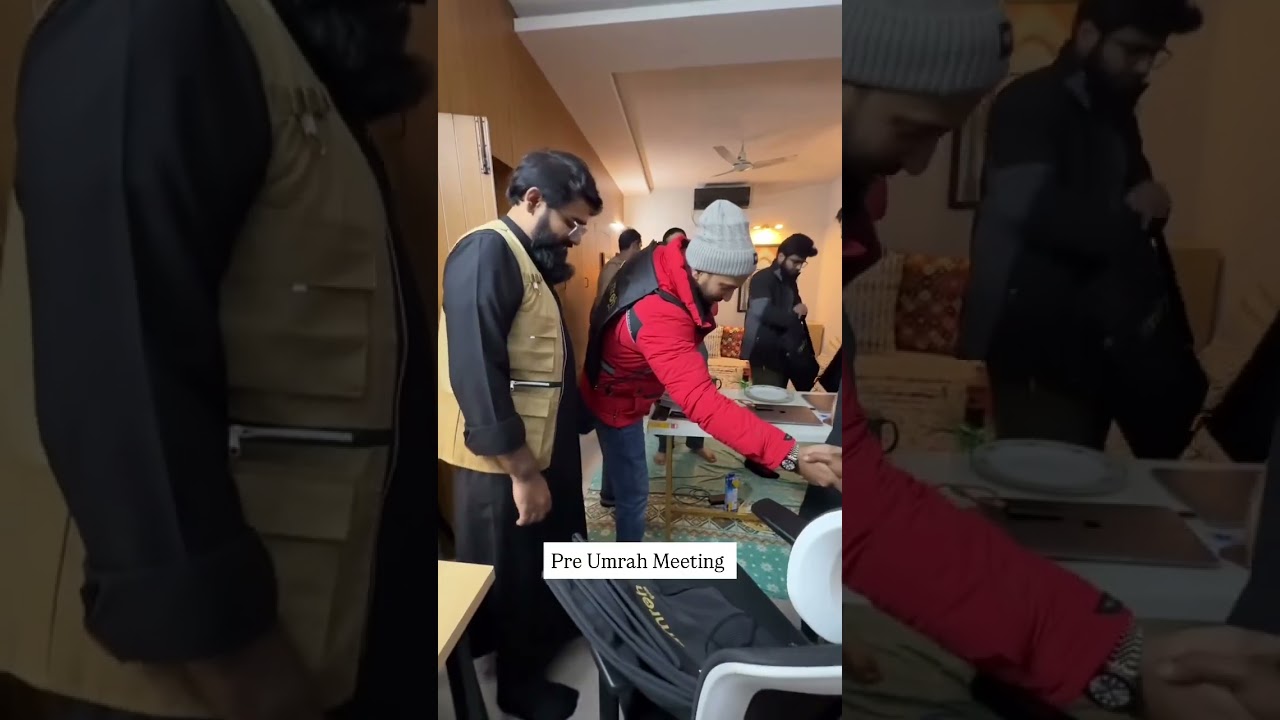 Geared up in spirit after our pre-Umrah meeting. Ready to answer: لبيك اللهم لبيك