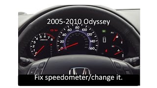 2005 to 2010 Honda Odyssey Speedometer change