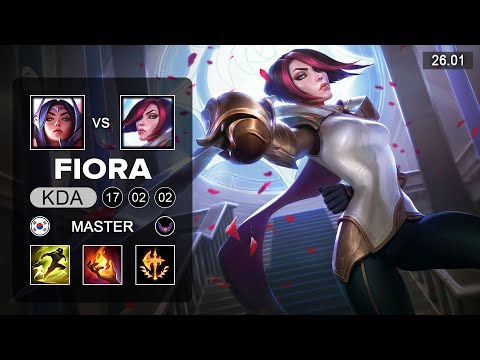 Fiora vs Irelia Top - KR Master - Patch 26.01 Season 16