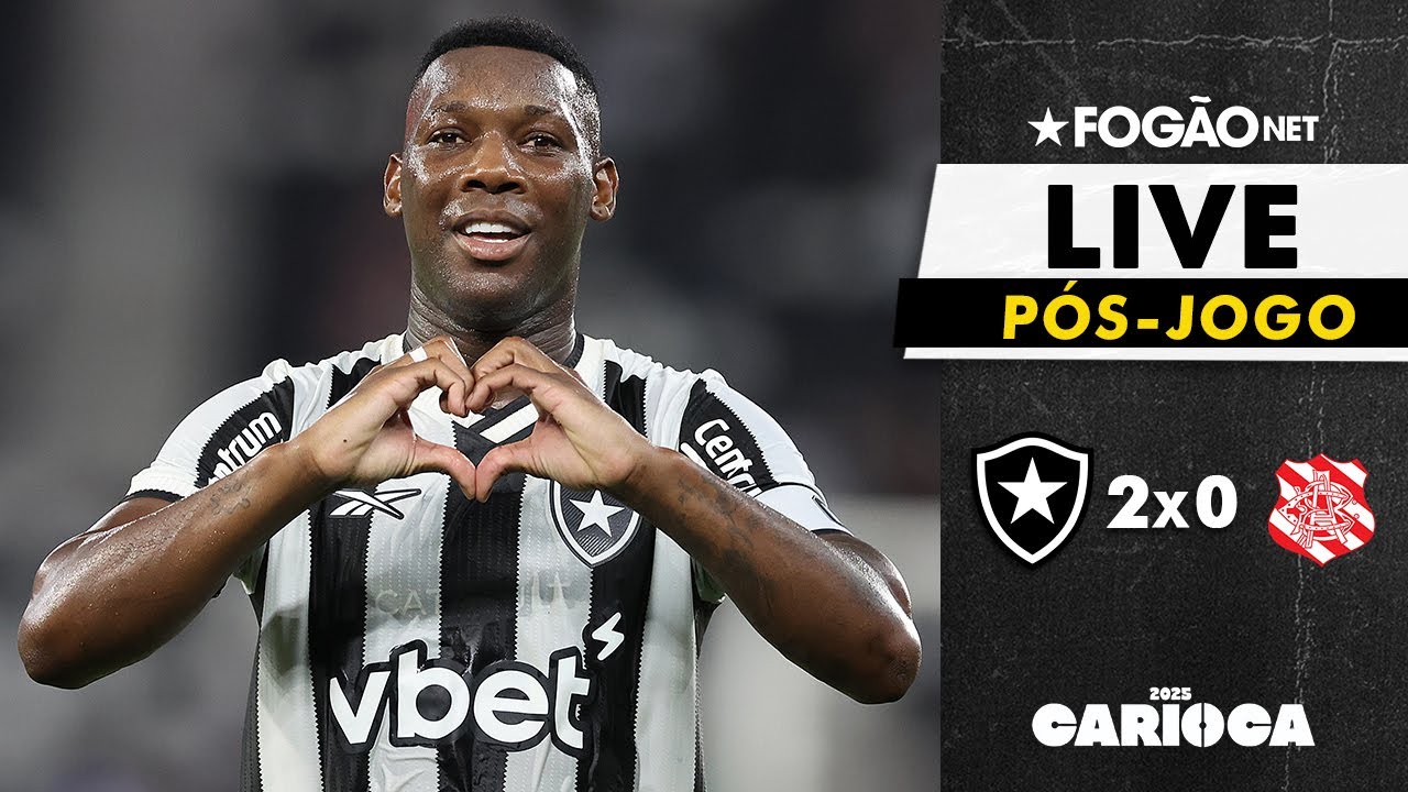 LIVE | Pós-jogo e repercussão da vitória do Botafogo sobre o Bangu no Carioca 2025