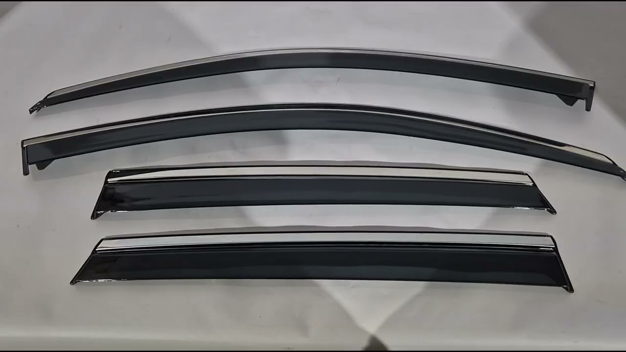 Seat Ateca 2016- рр. Вітровики з хромованим молдингом Niken Luxury (4 шт) Video 1