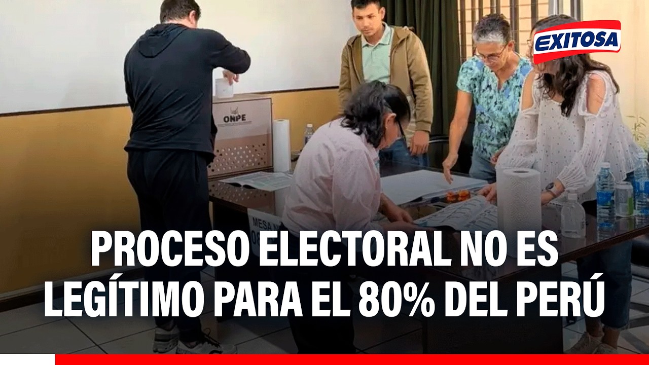 🔴🔵 Proceso electoral no es LEGÍTIMO para el 80% del Perú, señala analista política