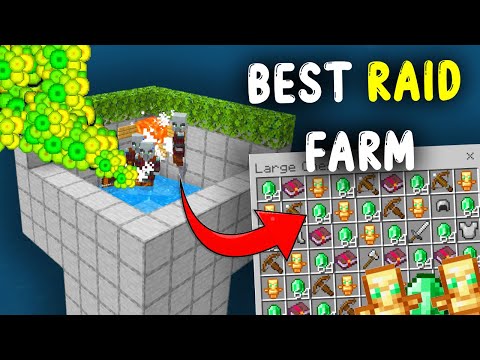 NEW RAID XP Farm in Minecraft Bedrock 1.21!