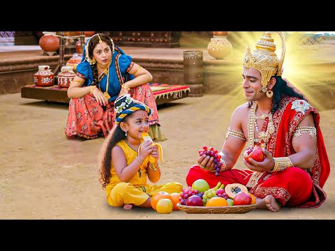 नन्हे कान्हा और हनुमान जी की लीला देख, मैया यशोदा हो गईं हैरान! - YASHOMATI MAIYYA KE NANDLAL
