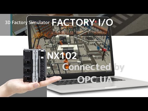 Connecting 3D Simulator FACTORY I/O to OMRON NX1 PLC via OPC UA