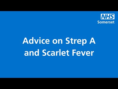 Advice on Strep A and Scarlet Fever (with subtitles)