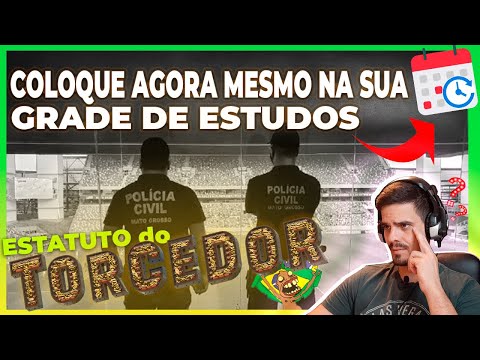 Por que estudar Estatuto do Torcedor para polícia civil MT - PC-MT/2022