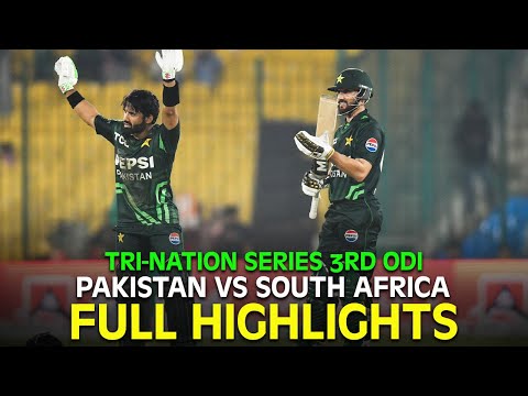 Full Highlights | Pakistan vs South Africa | 3rd ODI | Tri-Nation Series 2025 | 